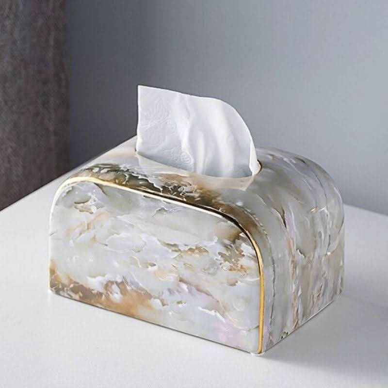 SOFIANE Tissue Holder Agate Effect