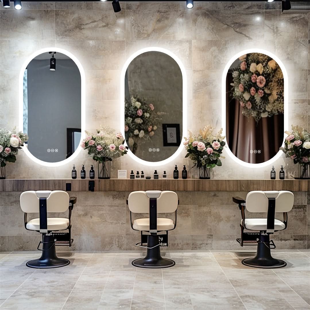 Mirona Illuminated Mirror Bathroom Modern Design Optimal Illumination