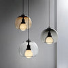 TALINN Pendant Light Glass Smoke Gray Clear Amber Adjustable Cable Dimmable