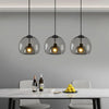 TALINN Pendant Light Glass Smoke Gray Clear Amber Adjustable Cable Dimmable