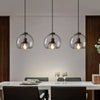 TALINN Pendant Light Glass Smoke Gray Clear Amber Adjustable Cable Dimmable
