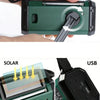 Solar-notfallradio Mit Powerbank – Kurbelradio Mit Led-taschenlampe Für Camping & Outdoor