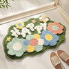 FlorSoft - Extra Absorbent Bath Mat With Floral Pattern