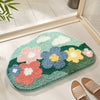 FlorSoft - Extra Absorbent Bath Mat With Floral Pattern