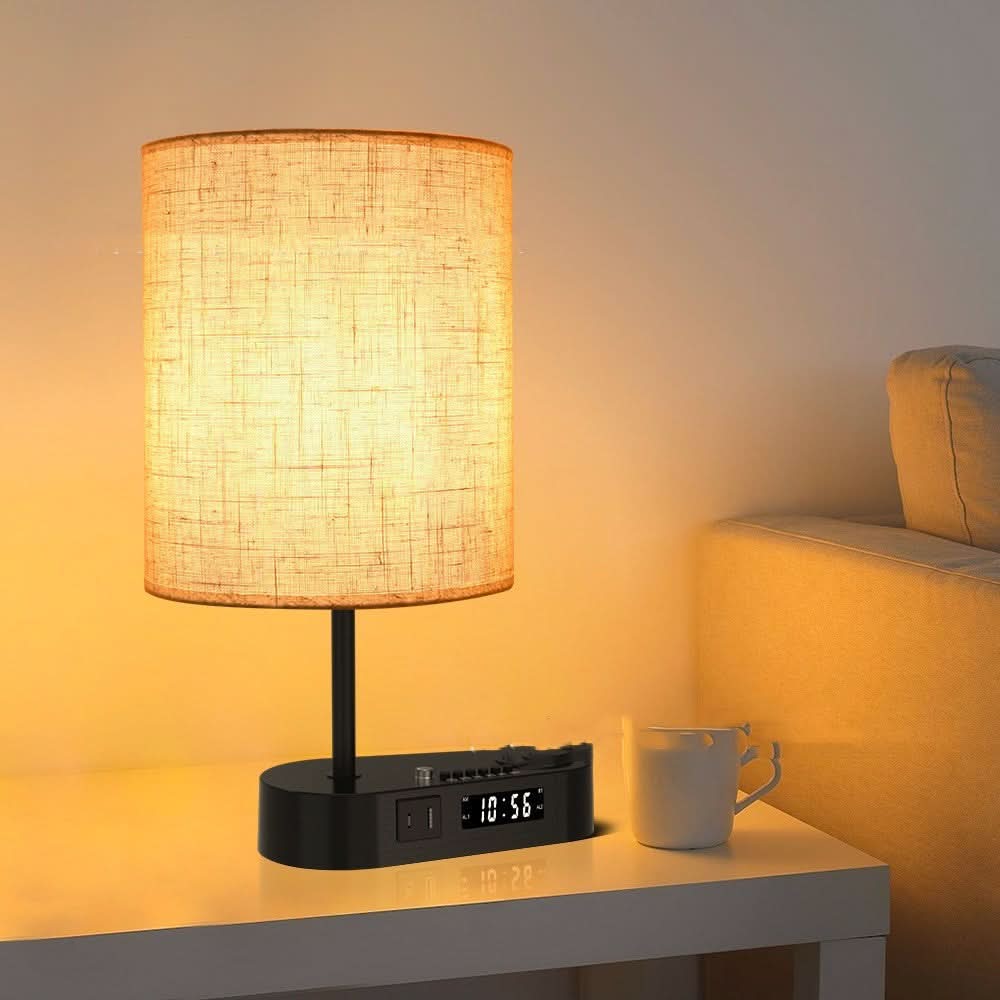 ARA - Alarm Clock with Charging Port and Table Lamp