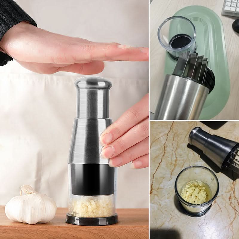 GARLIC MASTER - Efficient Stainless Steel Garlic Press for Quick and Effortless Pressing in Everyday Use