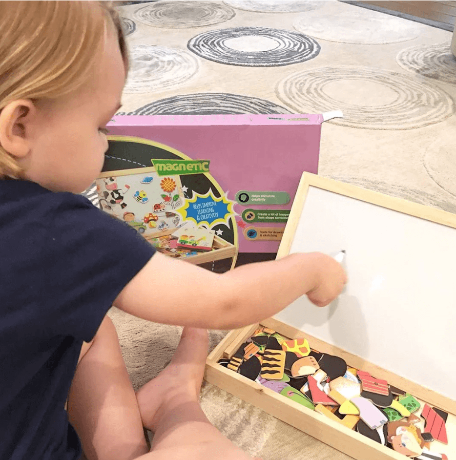 Chalkboard Box - Magnetic & Chalk Drawing Board For Creative Learning