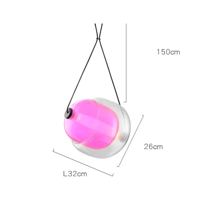 QUORENA – Modern Ceiling Light made of Glass and Iron