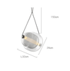 QUORENA – Modern Ceiling Light made of Glass and Iron