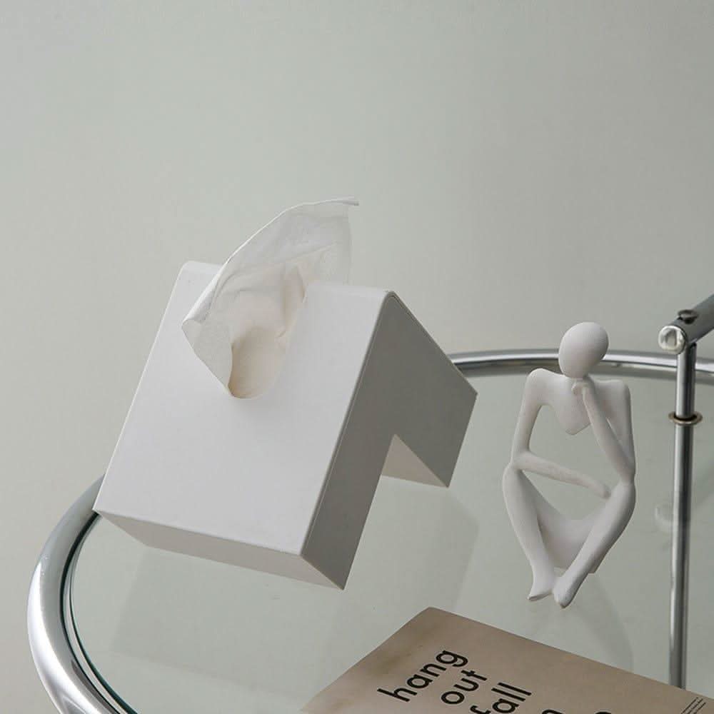 ELIVARA Faceted Tissue Box Holder