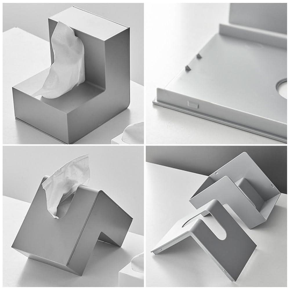 ELIVARA Faceted Tissue Box Holder
