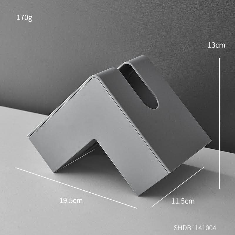 ELIVARA Faceted Tissue Box Holder