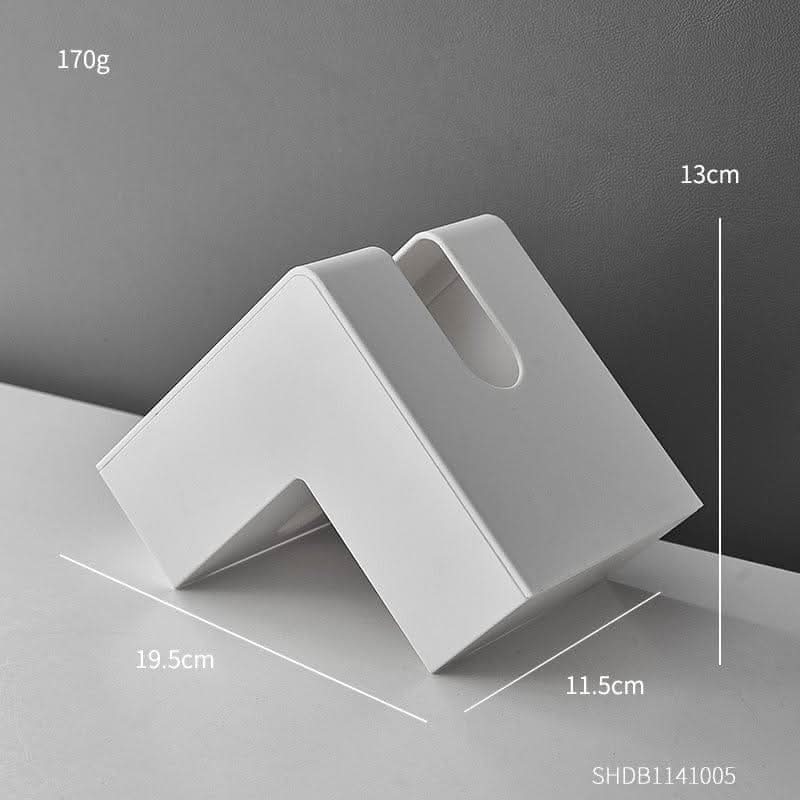 ELIVARA Faceted Tissue Box Holder