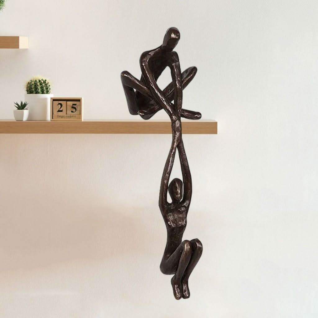 ALTRIVA Abstrakte Menschenfigur-Skulptur Minimalistisches Design Harz Eleganz Und Stärke