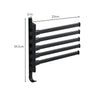 OrdnungRack 5-Arm Towel Rack - Space-Saving Towel Holder in Matte Black