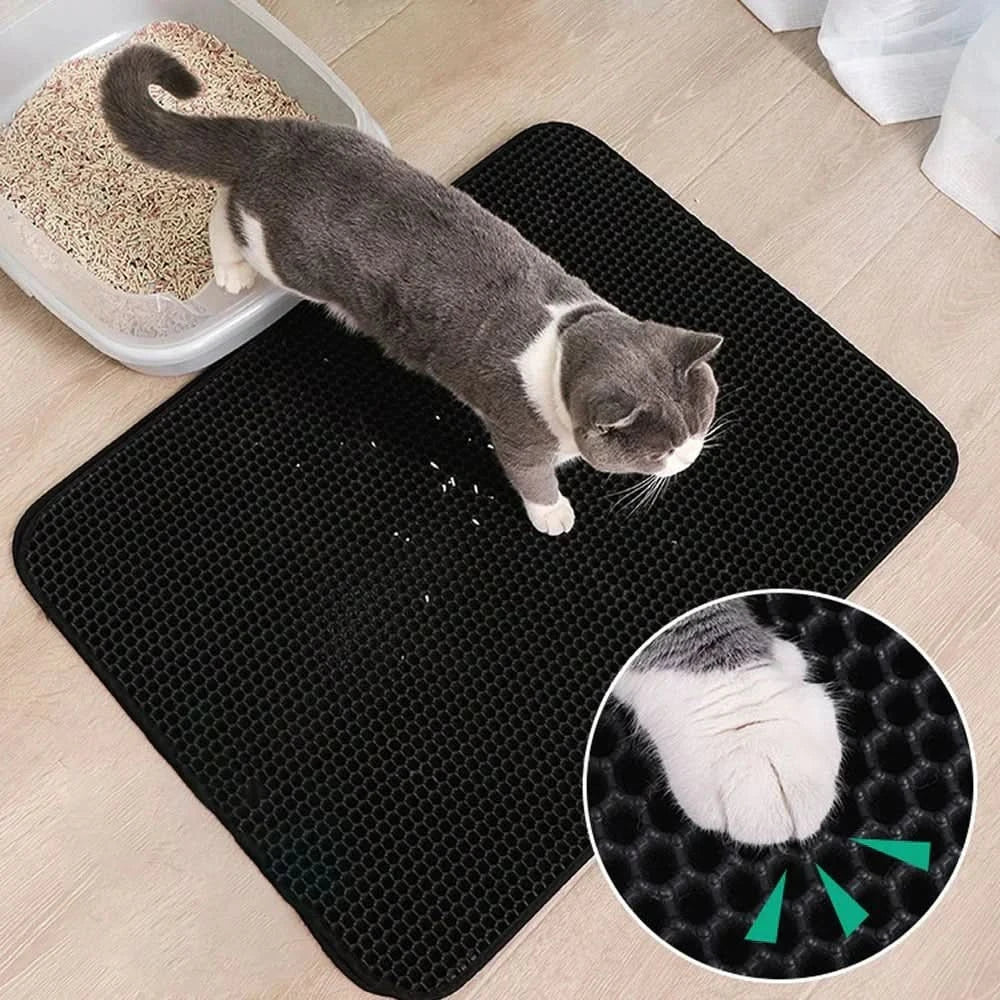 Cat Litter Mat - Non-Slip Cat Litter Mat With Waterproof Protection For A Clean Home