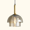 OPHIRA Pendant Light With Double Glass Modern Glass Design Metal Details Atmospheric Lighting