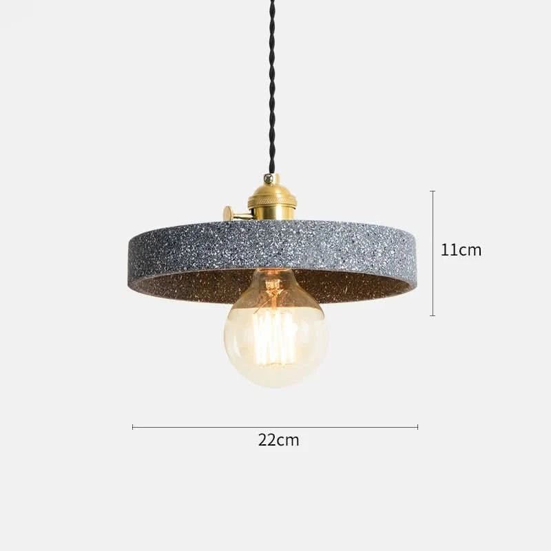 MIRELLE Pendant Lamp Terrazzo-Inspired Design With Golden Metal Accents