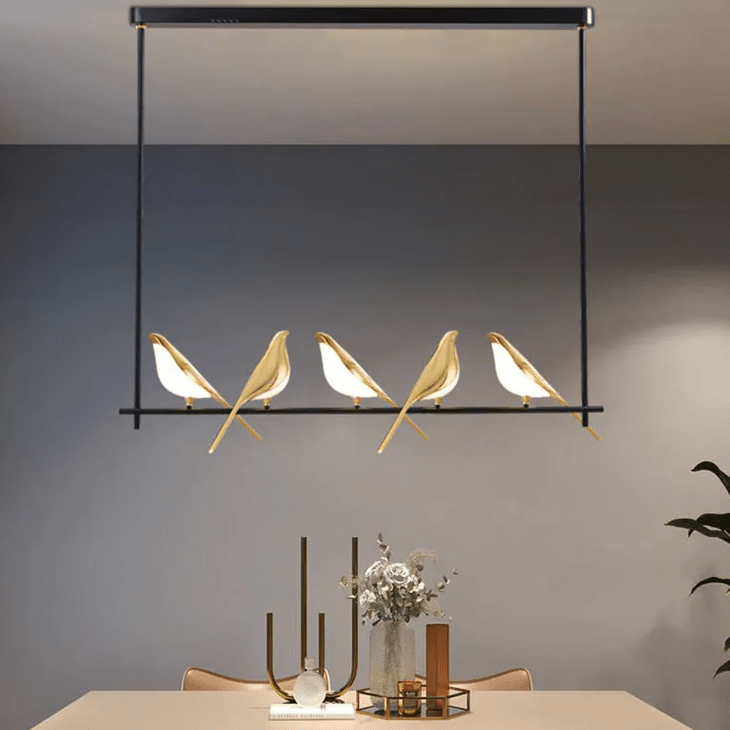 VIVIENNE Celestial Bird Chandelier Ceiling Light With Dimmable Light