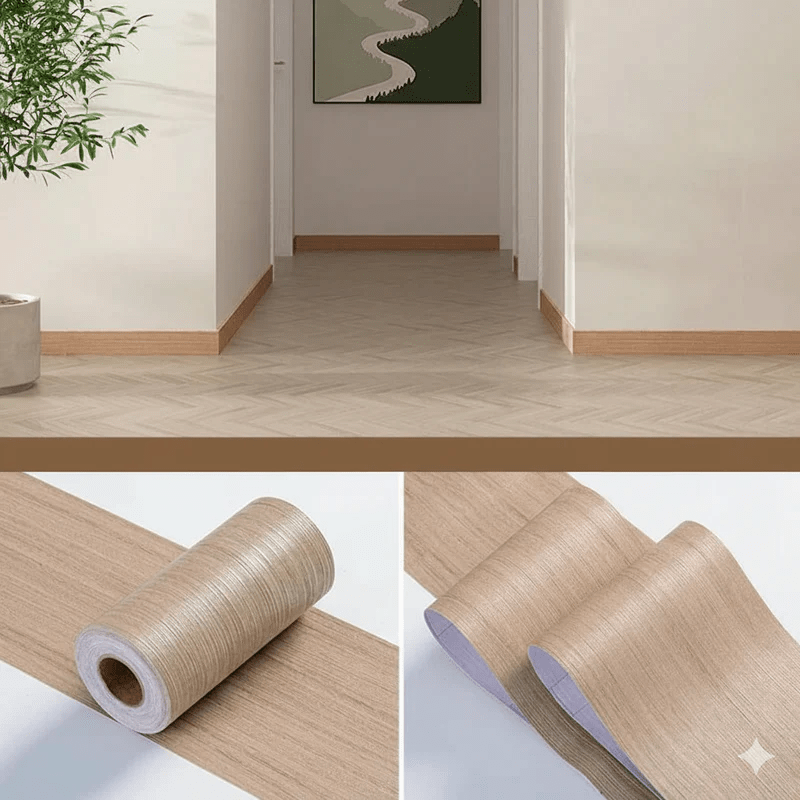 Decorex Edge Skirting Board | PVC Wood-Look Wall Cladding | Waterproof Trim | New Wall & Floor Decor