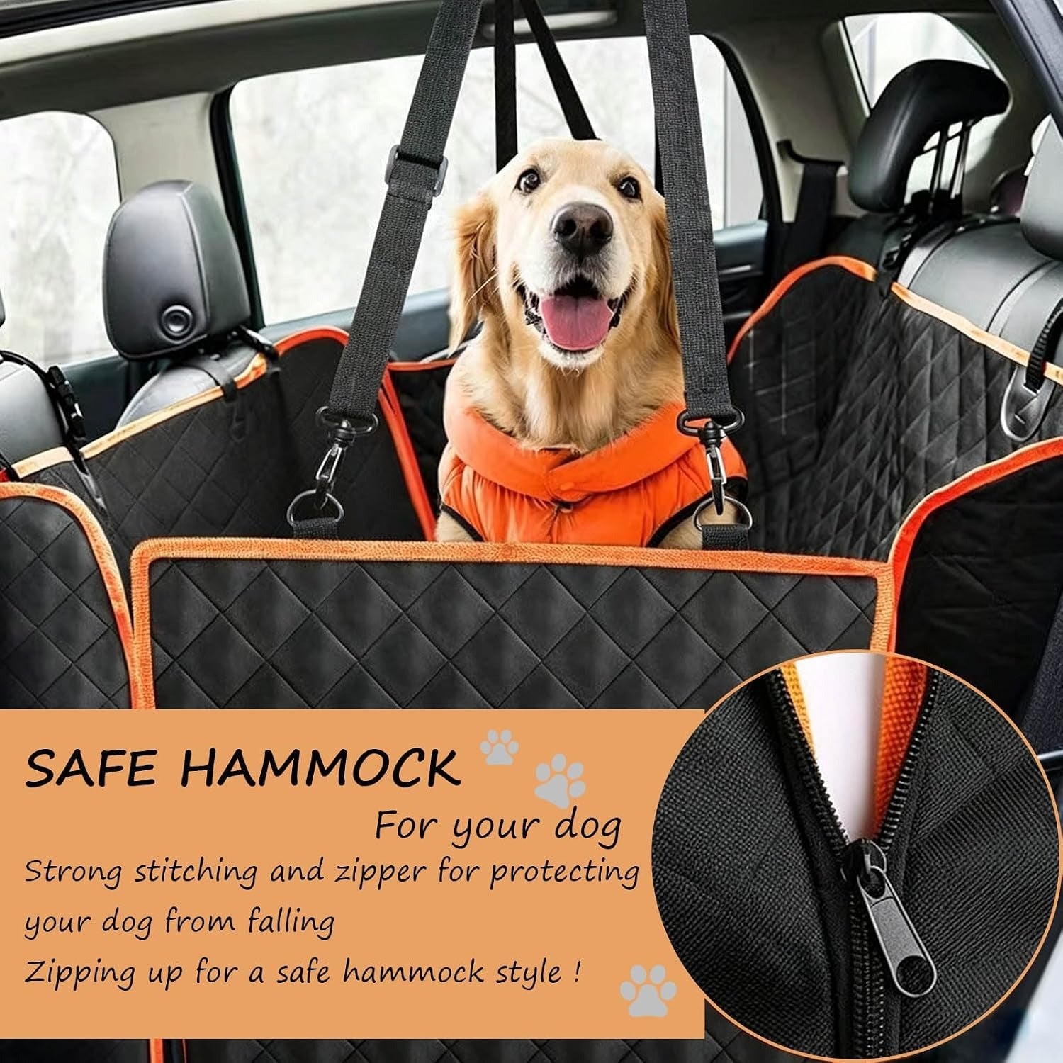 FURDRIVE – Non-slip Waterproof Rear Seat Protector