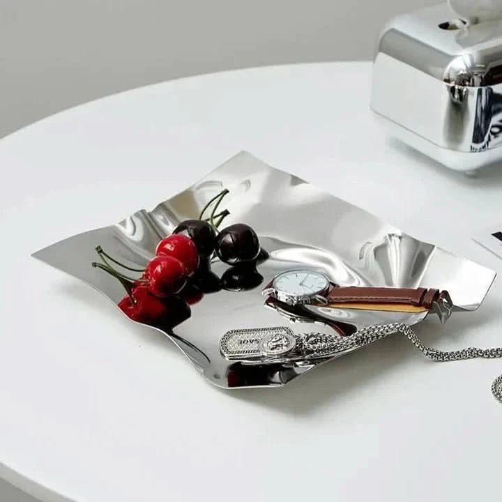 Solea - Stylish stainless steel tray