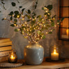 LUMIVISTA Olive Light – Mediterranean LED Light Branches for Atmospheric and Cordless Decoration