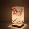 Natural Shadows – Modern Lamp in Wood and Fabric Design