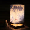 Natural Shadows – Modern Lamp in Wood and Fabric Design