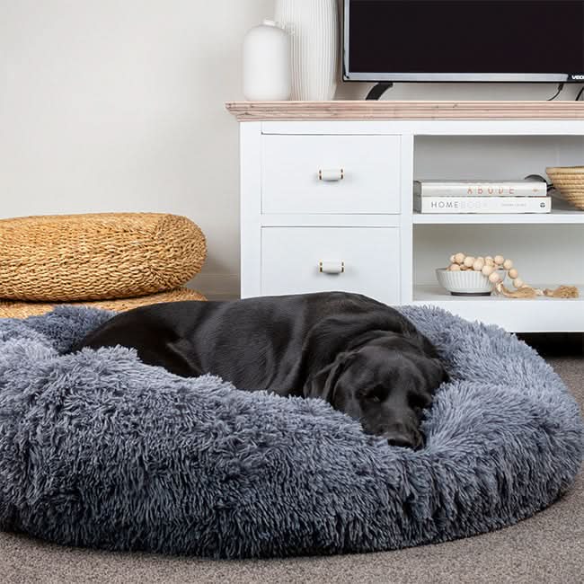 FUZZYPLUSH – Orthopedic Plush Dog Bed For Deep Sleep