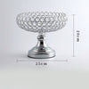 VELISYA Elegant Cascade Centerpiece Bowl with Rhinestones and Glamour