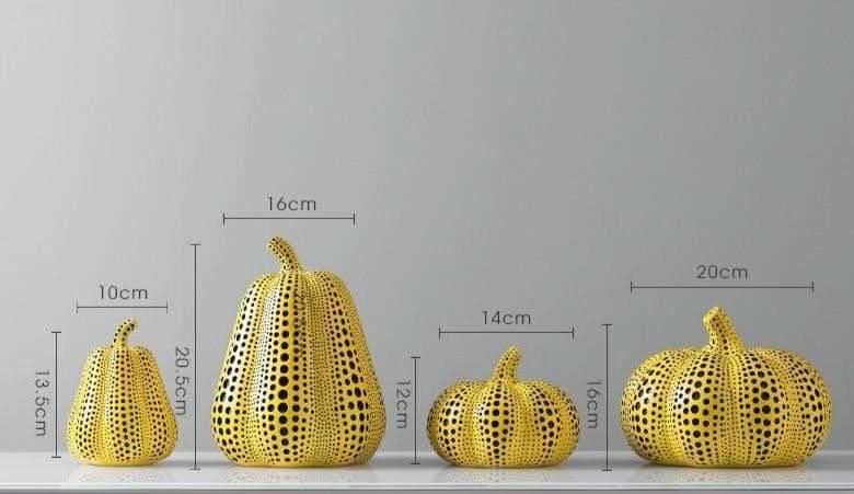 Althessa Kusama-Inspired Polka Dot Resin Figurines Art Decor Home