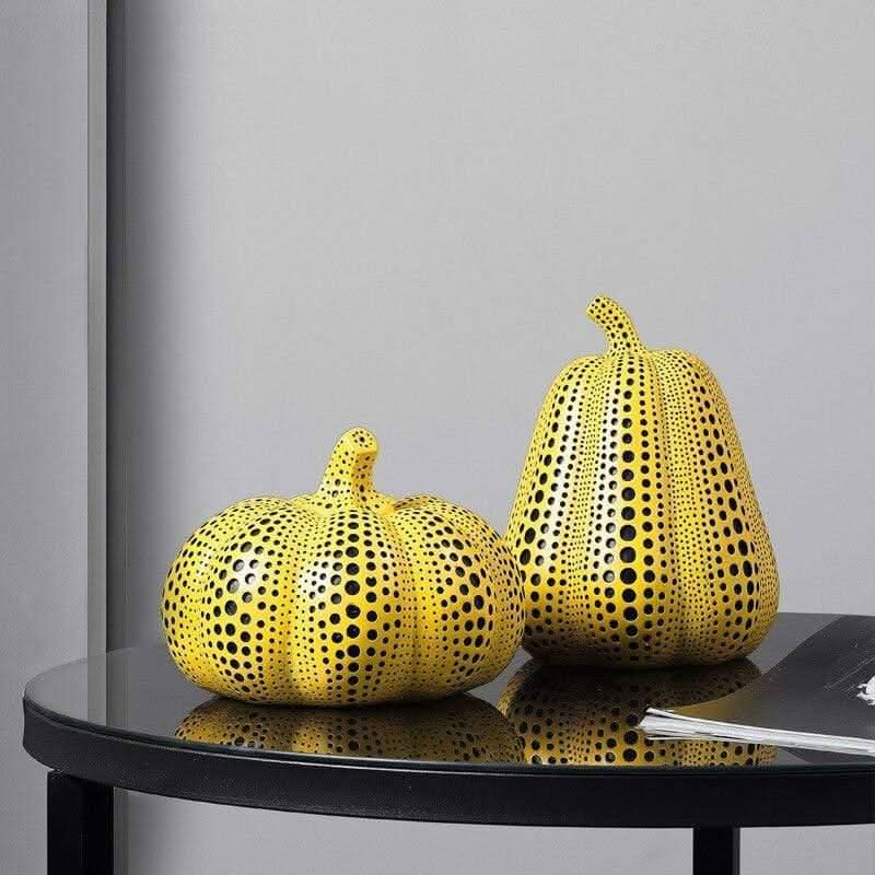 Althessa Kusama-Inspired Polka Dot Resin Figurines Art Decor Home