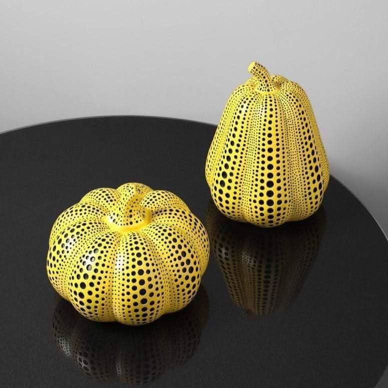 Althessa Kusama-Inspired Polka Dot Resin Figurines Art Decor Home