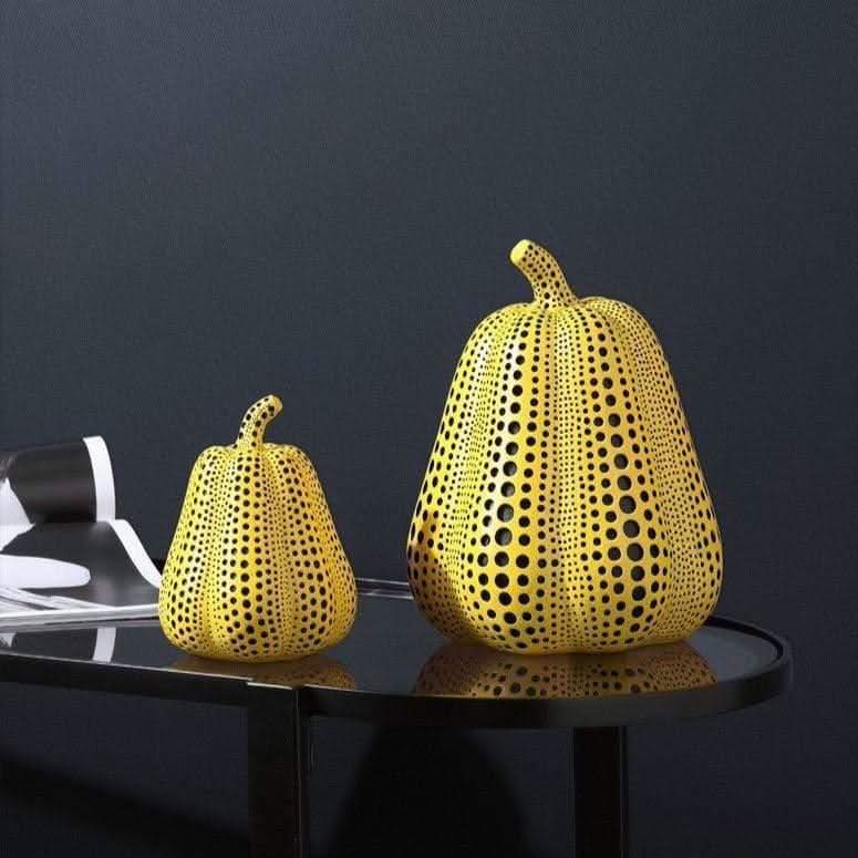 Althessa Kusama-Inspired Polka Dot Resin Figurines Art Decor Home