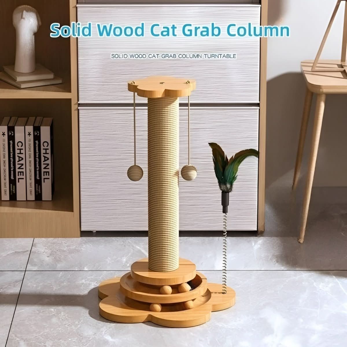 Woodsnapper – Natural Wooden Cat Toy to Prevent Scratch Damage to Furniture