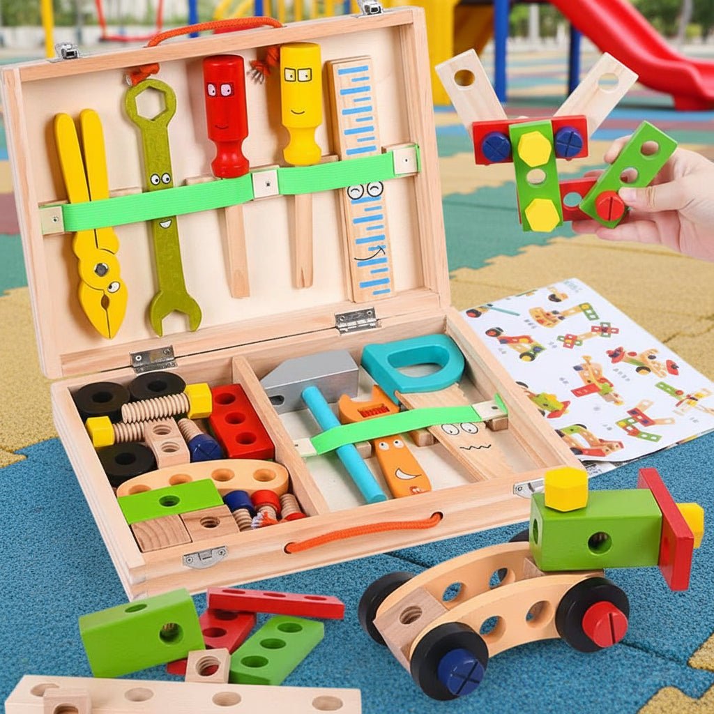BUILDAROO – Creative Wooden Building Set For Playful Learning And Imagination