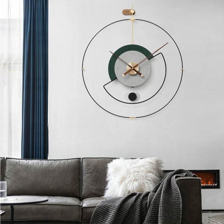 ZEPHYRA Refined Metal Frame Wall Clock With Silent Quartz Movement And Modern Design