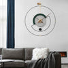 ZEPHYRA Refined Metal Frame Wall Clock With Silent Quartz Movement And Modern Design