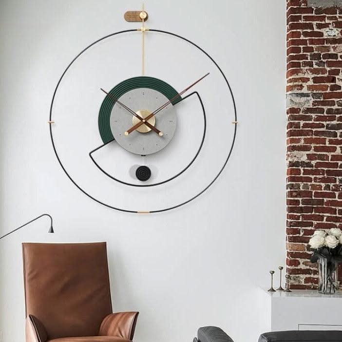 ZEPHYRA Refined Metal Frame Wall Clock With Silent Quartz Movement And Modern Design