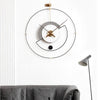 ZEPHYRA Refined Metal Frame Wall Clock With Silent Quartz Movement And Modern Design