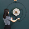 ZEPHYRA Refined Metal Frame Wall Clock With Silent Quartz Movement And Modern Design