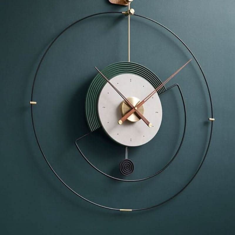 ZEPHYRA Refined Metal Frame Wall Clock With Silent Quartz Movement And Modern Design