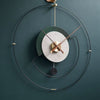 ZEPHYRA Refined Metal Frame Wall Clock With Silent Quartz Movement And Modern Design