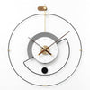 ZEPHYRA Refined Metal Frame Wall Clock With Silent Quartz Movement And Modern Design