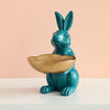 NORELIA Rabbit Sculpture Bowl Unique Resin Decor Home