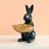 NORELIA Rabbit Sculpture Bowl Unique Resin Decor Home