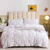 NALORIA Elegant Pinch Pleat Duvet Cover Set