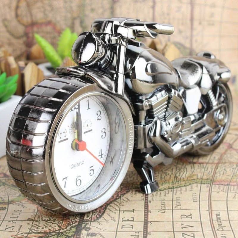 Alamira Chrome Motorcycle Desk Clock