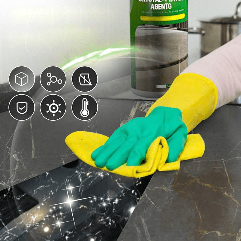 Stone Nanocrystals Coating for All Stone Surfaces – 160ml Transparent High-Gloss Finish, Safe for Food Areas-4